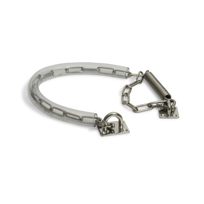 Stormketting met kettinghoes / zware uitvoering / deuren 40 tot 60 kg / RVS / MBH1