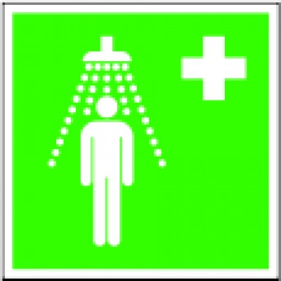 Nooddouche pictogram