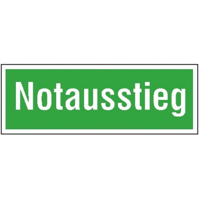 Tekst pictogram Notausstieg
