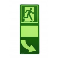 Green shield luminated for doorhandles turn right, HI150