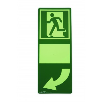 Nalichtend pictogram bij deurkrukken links