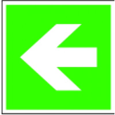 Vluchtweg richtingspijl recht