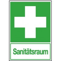 First Aid combi sign "Sanitätsraum"