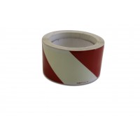 Markeringstape naar rechts wijzend, rood, 6cm