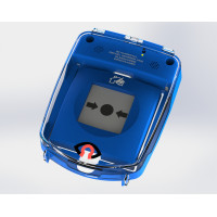 GfS e-Cover® A klein, zonder alarm, opbouw, waterdicht, blauw (90x90)