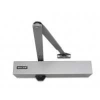 Door closers Briton 2-series, arm with backcheck, silver grey lacquered