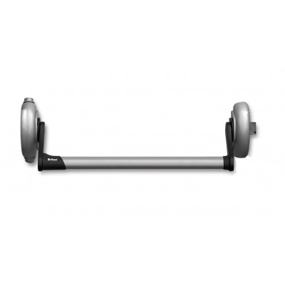 Panic exit hardware Briton 5-series 1200mm single door, single point locking, silver grey lacquered