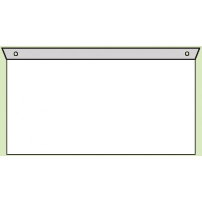 Bevestiging set voor pictogrammen vlag rechthoek blanco, 40,0 x 20,0 cm