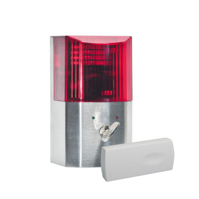 GfS Dag Alarm INOX 230V incl. draadloos deur reed contact