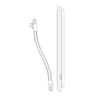 Cable connection sleeve for wooden doors 360mm