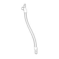 Kabelovergang met ronde eindstukken 145mm