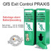 GfS Exit Control PLUS voorbereid voor PHZ, RAL 6029