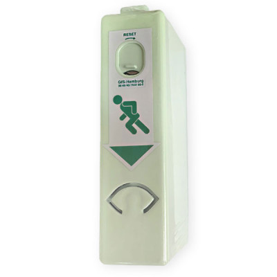 GfS Exit Control 179 basis met 95dB/1m alarm, fluorescerend