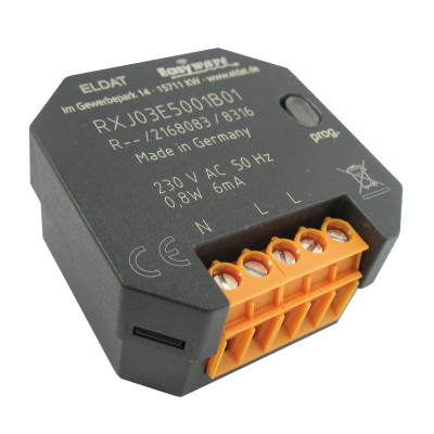 Draadloos signaal versterker 868MHz, max. 32 signals, 230V/AC, 48x48x28mm