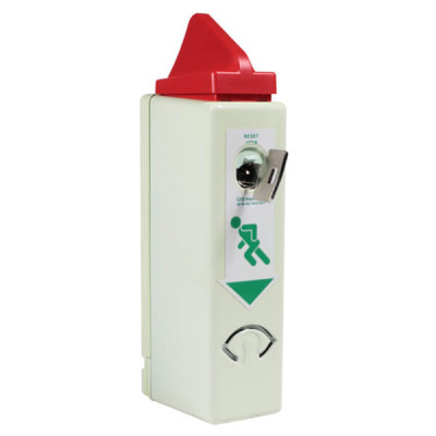 GfS Exit Control 1125 met vooralarm, 9V voeding, 95dB/1m alarm, fluorescerend