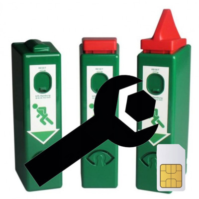 GfS Exit Control 179/1125 inbouw module met SIM-kaart, melding op telefoon en online beheer portaal (Excl. abbo. €4,- p.mnd.)