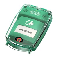 GfS e-Cover® A with alarm, surface, green (90x90mm)