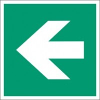 Emergency exit sign left/right to glue with base profile
